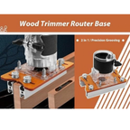 Wood Router Base, 2 in 1 Compact Wood Palm Router Base Router, Wood Router Tool, for Trimmers with an Inner Diameter of 65 mm