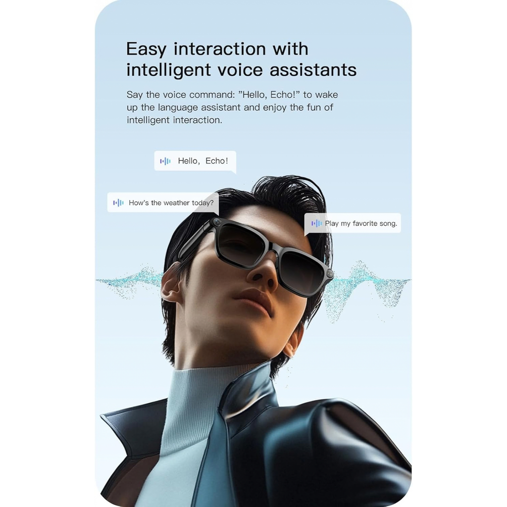 M08 Smart Glasses with 4K Camera, Bluetooth Audio, AI Translation and Voice Assistant