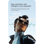 M08 Smart Glasses with 4K Camera, Bluetooth Audio, AI Translation and Voice Assistant
