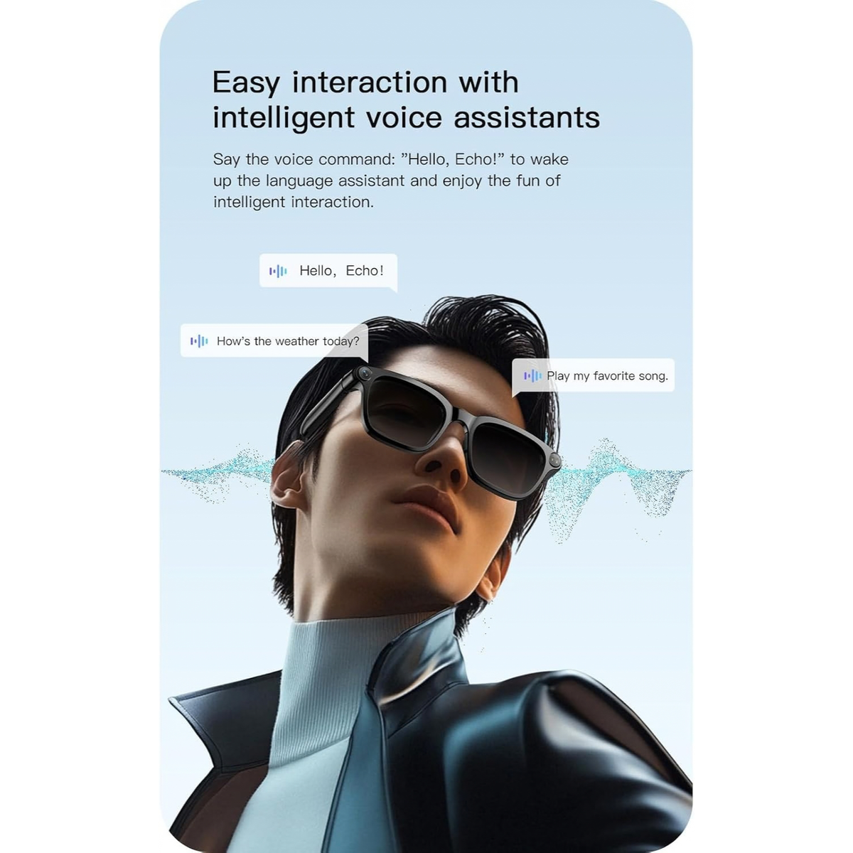M08 Smart Glasses with 4K Camera, Bluetooth Audio, AI Translation and Voice Assistant