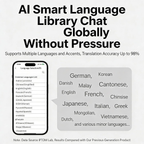 AI Translation Earbuds, Real Time Translator, Bluetooth 6.1, 160 Languages, Hi-Fi Sound