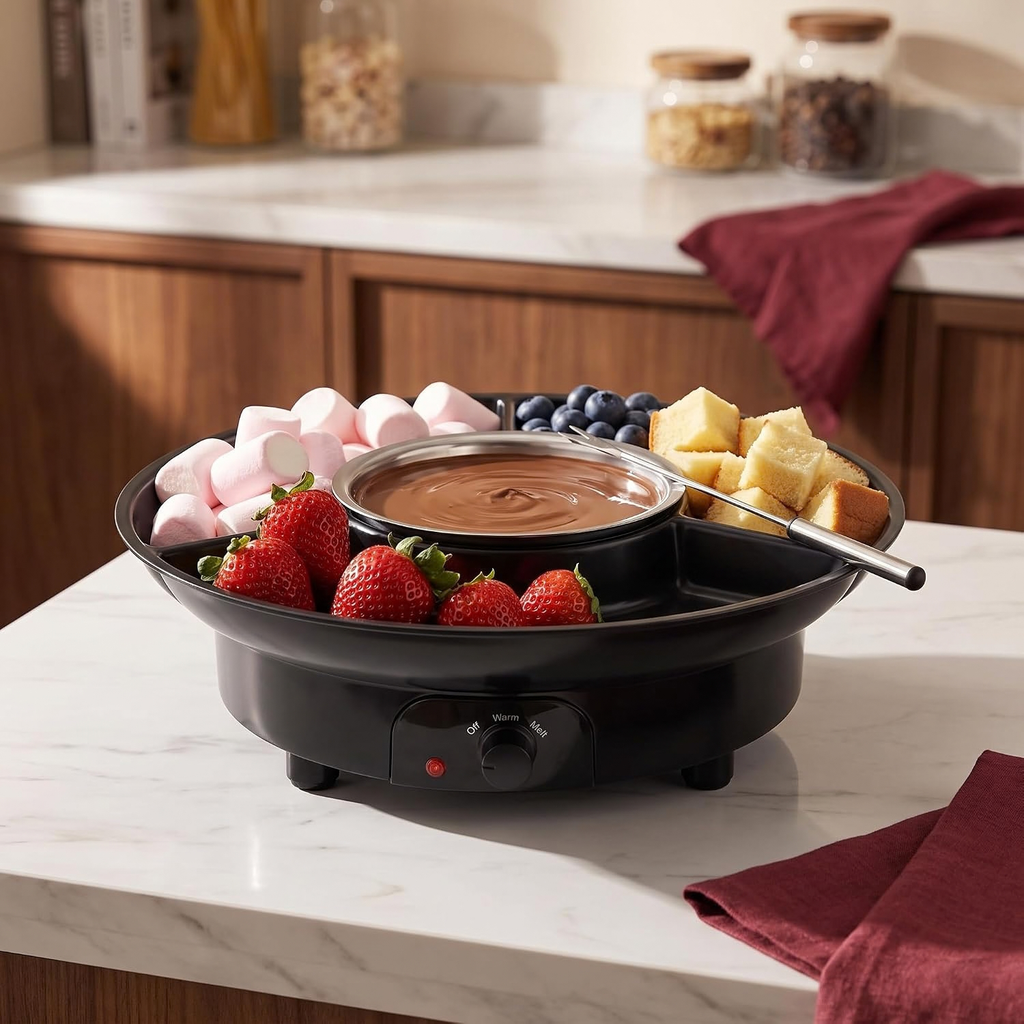 Caramel Apple Lazy Susan,Electric Chocolate Fondue Pot