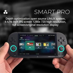 Smart Pro Open Source Handheld Retro Arcade, 4.96" HD, 64G, 12000+ Games