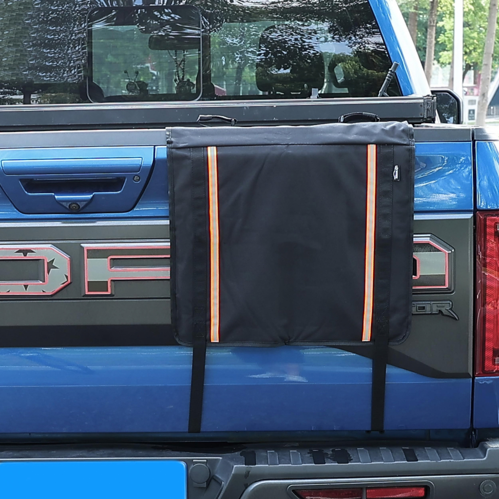 Pickup Trucks Tailgate Pad for 2 Bikes - 600D Oxford Cloth Tool Pockets