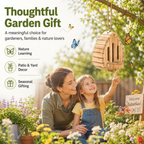 Butterfly Houses for Outside, Hanging Butterfly House Wooden Shelter (1PC)