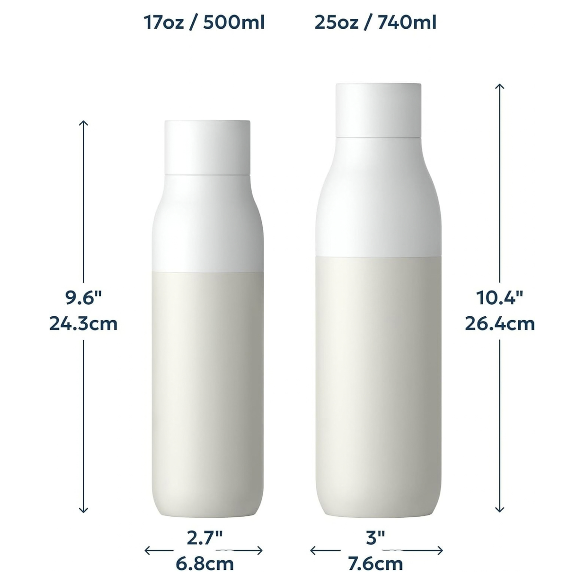 PureVis Smart Self-Cleaning UV Insulated Stainless Steel Water Bottle