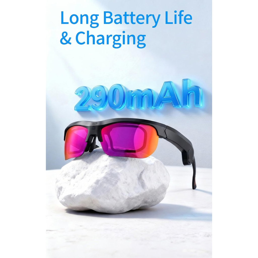 13MP Smart Glasses with AI Voice Assistant, Translation, Camera and Open Ear Audio