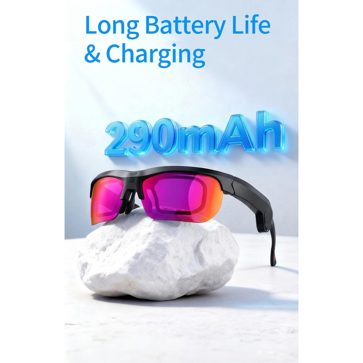 13MP Smart Glasses with AI Voice Assistant, Translation, Camera and Open Ear Audio