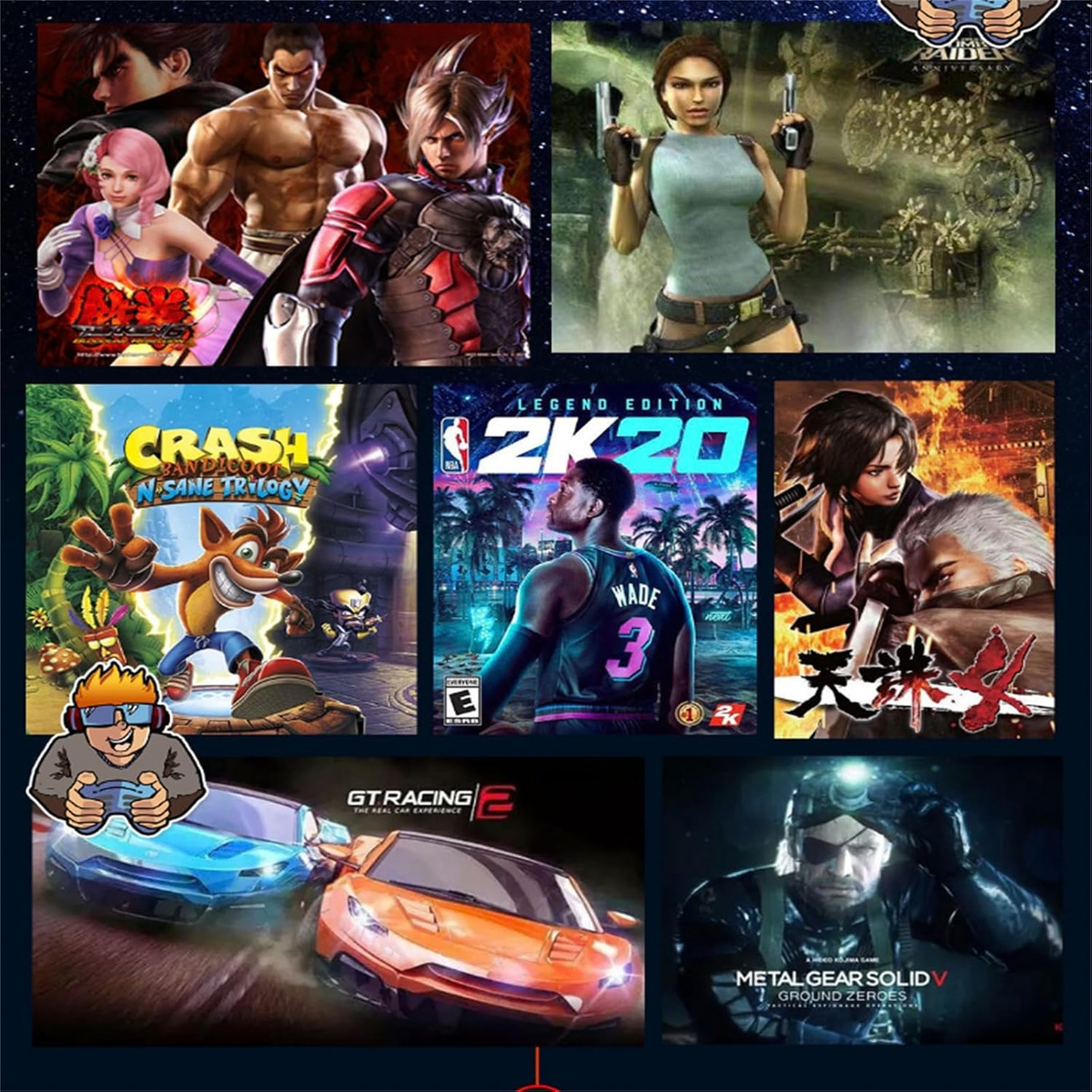 WUYJTIF X6S Super Game Box 4K HD Gaming Console 128GB 10000+ Games