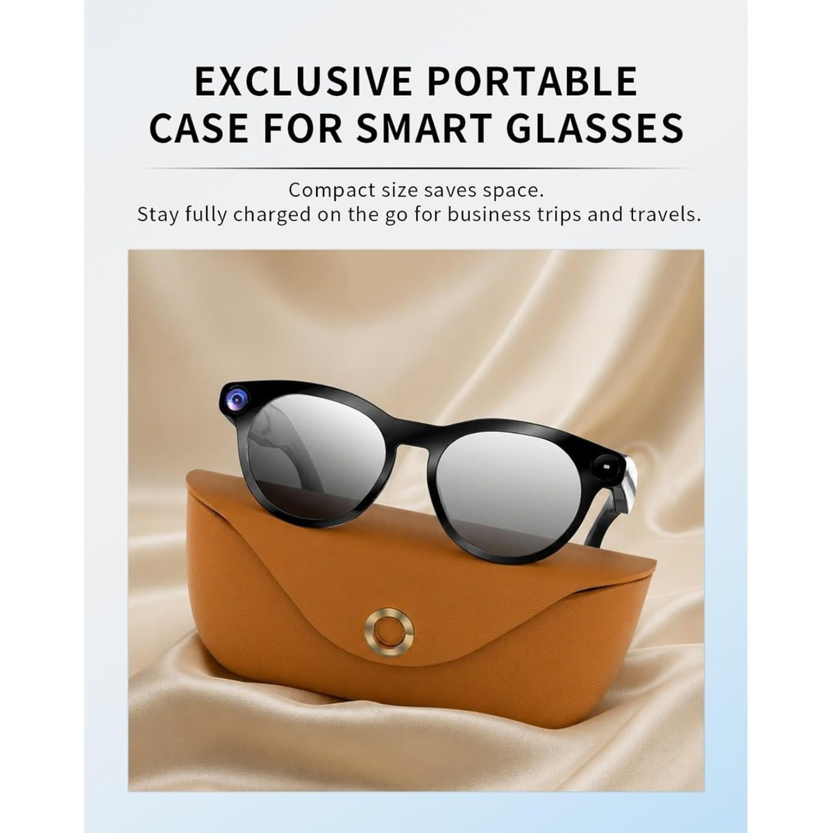 Smart Camera Glasses with 8MP HD Video, Bluetooth Audio & Translation