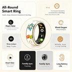 Smart Ring for Women and Men, Health Fitness Tracker with Sleep Monitor