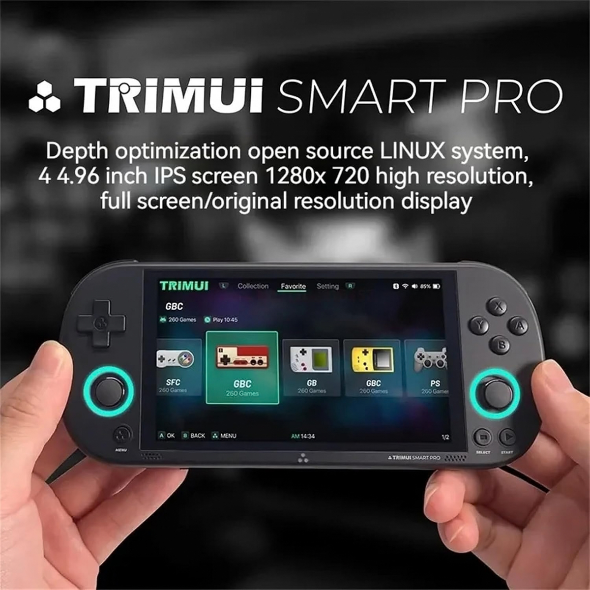 TRIMUI Smart Pro Handheld Retro Game Console 4.96-Inch 256G 20000+ Games