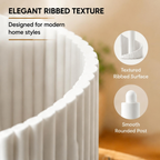 Ribbed Paper Towel Holder Kitchen Counter, Modern Countertop Roll Holder