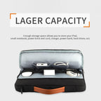 Laptop Sleeve Case Protective Carrying Bag Water Resistant Computer Cover PU Handle Black