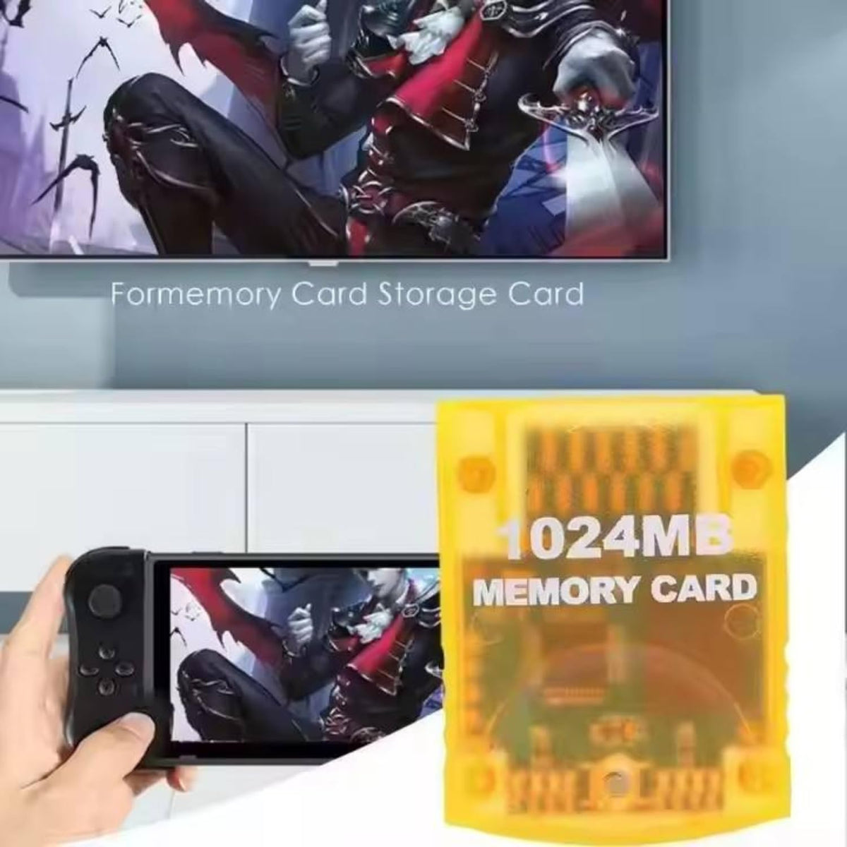 1024MB Memory Card for Gamecube & Wii Consoles – High Speed 16384 Blocks Game Storage