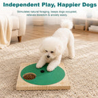 Dog Nail Scratch Board, File Pad with Treat Box, Adjustable Wooden Non-Slip