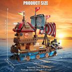 Pirate Ship Building Kit 916 Pcs with LED Lights, Creative Pirate Toy Model