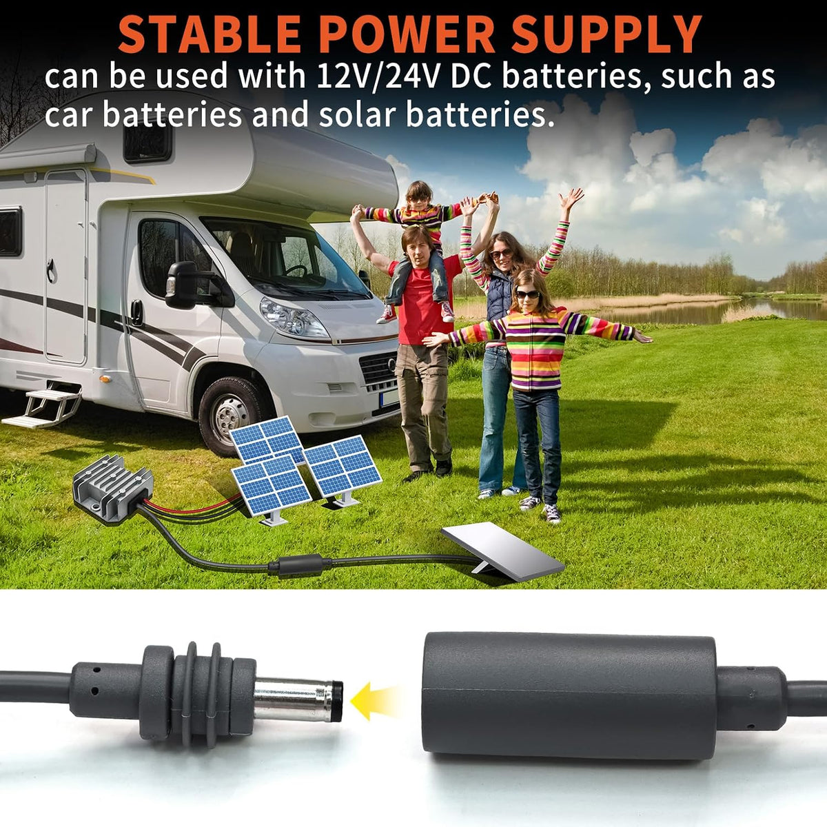 12V to 30V Step-Up Converter | 3.5A | Starlink Mini | Waterproof DC Port | RV & Battery Power Supply