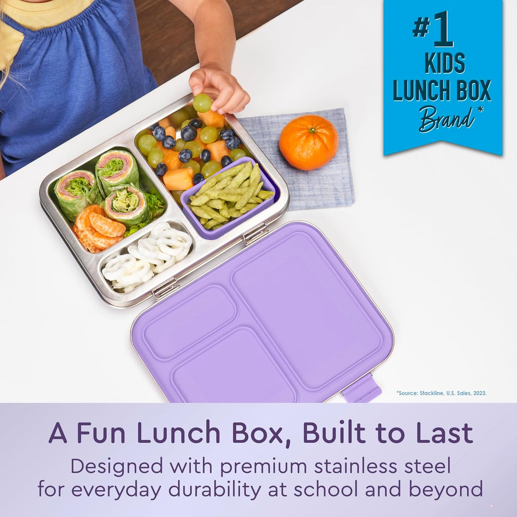 Kids Stainless Steel Lunch Box and Water Bottle Set (Unicorn)