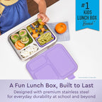 Kids Stainless Steel Lunch Box and Water Bottle Set (Unicorn)