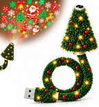 Christmas Projector Night Light with Tree-Shaped Design for Indoor Use