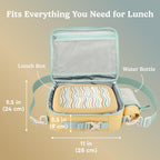 Kids Prints Lunch Bag Set With Water Bottle