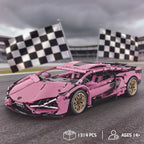 1:14 Race Car Building Set, Supercar Model Kit for Adults & Teens