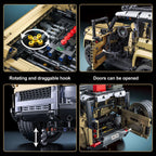 1:8 Off-Road Car Building Blocks, 2,693-Piece 4x4 SUV Rover Model Kit