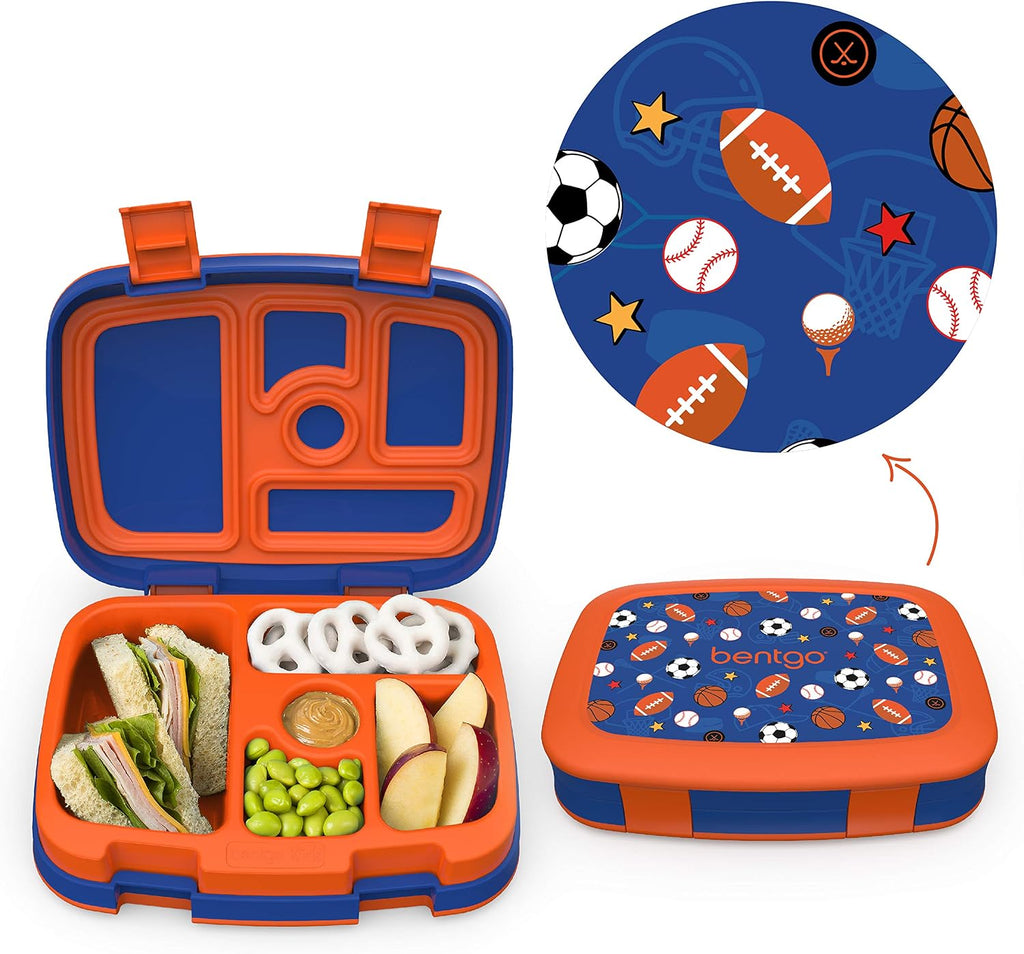 Prints Insulated Lunch Bag Set With Kids Bento-Style Lunch Box