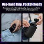 X8 4K Vlogging Camera, WiFi Pocket Camera with Rotatable Lens