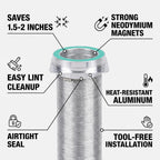 Magnetic Dryer Vent Connector Kit, Quick Connect Hose Coupling for Tight Laundry Spaces