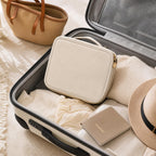 Travel Jewelry Organizer Case with 36 Clear Zipper Velvet Pouches and Detachable Pages