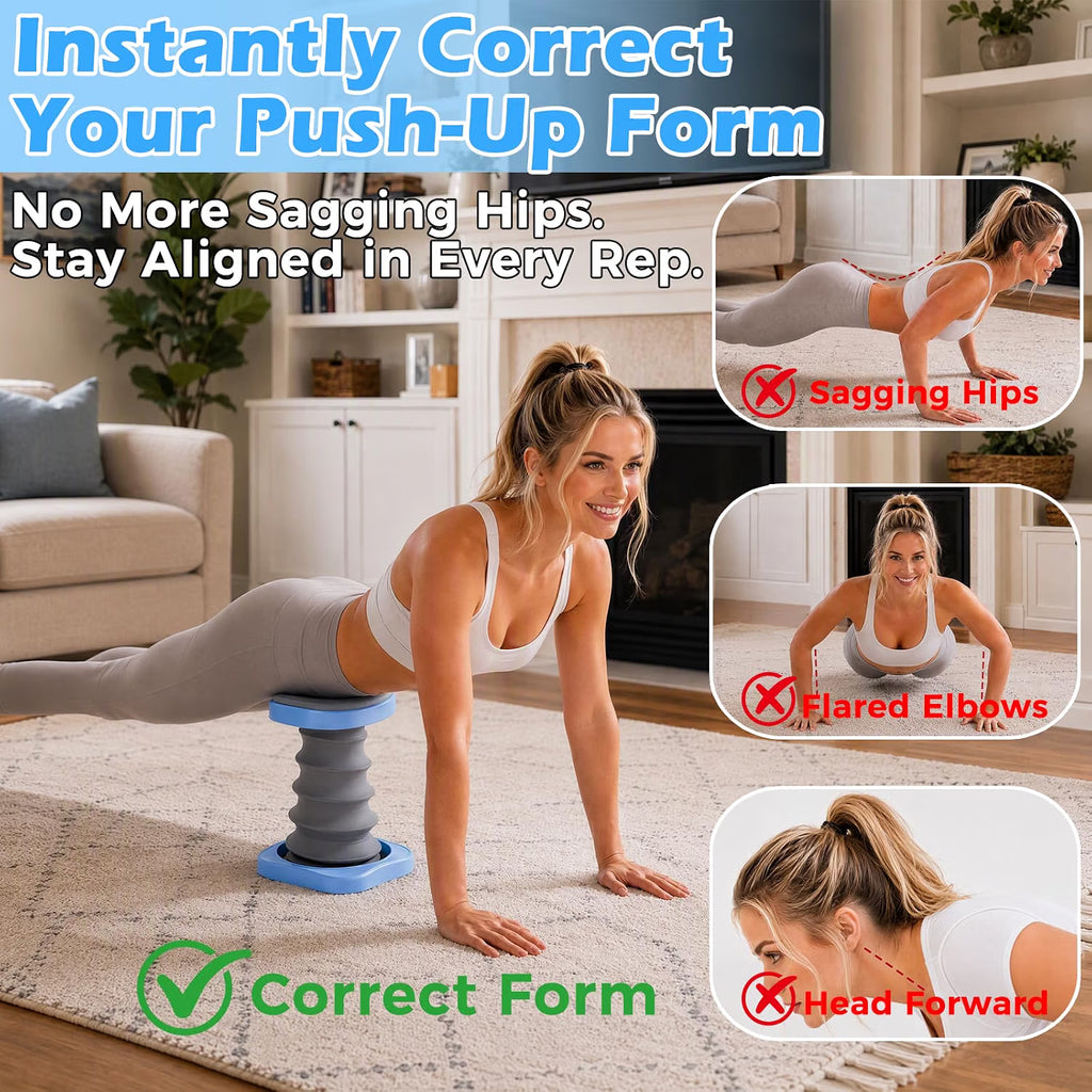 Push Up Assist for Beginners, Core & Upper Body Workout Support