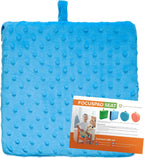Special Needs Essentials FocusPad Vibrating Sensory Seat Cushion - Wiggle Seat & Foot Fidget for Kids and Adults with ADHD or Autism, Classroom & Home | Blue Textured Square