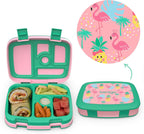 2-in-1 Backpack & Insulated Lunch Bag Set With Kids Prints Lunch Box and 4 Reusable Ice Packs (Tropical)