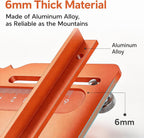 Router Slotting Guide Bracket, Precision Aluminum Alloy Woodworking Jig