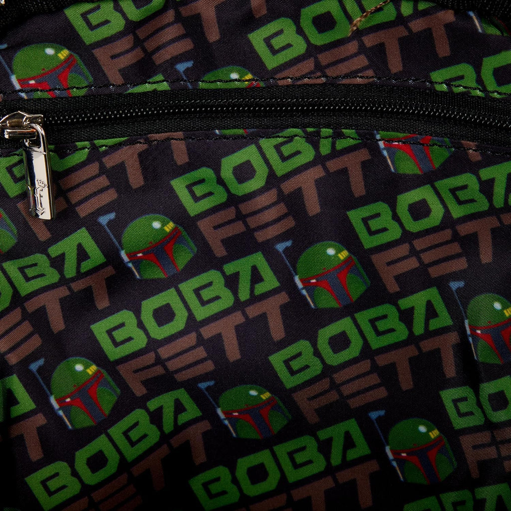 Star Wars™: Boba Fett™ - Cosplay Sling Crossbody Bag with Zipper Charm - Collectible Bags