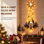 Christmas Decorations Wall Lights Star of Bethlehem Christian Hanging Decor