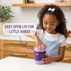 Kids Stainless Steel Food Jar and Reusable Stainless Steel Utensils Set