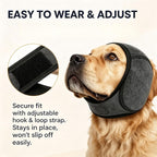 Dog Ear Muffs Noise Protection, Adjustable Ear Protection for Dogs for Fireworks Thunder Grooming Bathing (Gray,L)