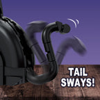 Halloween Black Cat Building Kit, 182-Piece Posable Cat Figure with Collar & Bell
