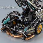 1:14 Sport Racing Car Building Blocks, Race Car Model with LED Lights