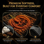 3D Haunted Staircase Round Rug – Spooky Halloween Optical Illusion，B-120cm