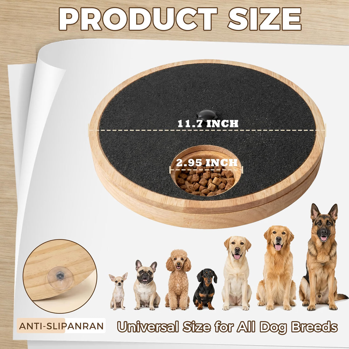 Dog Nail Scratch Board with Treat Box, Stress-Free Nail Filing Toy for Dogs