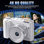 4K Digital Camera, Autofocus Point-and-Shoot Camera