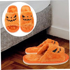 Pumpkin Plush Slippers Costume Cute Slippers Home Slippers Halloween Pumpkin Slipper Animatronic Spooky