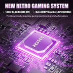 R39S Handheld Game Console, 4-Inch Portable Gaming Console with 20,000+ Classic Games,(Purple)