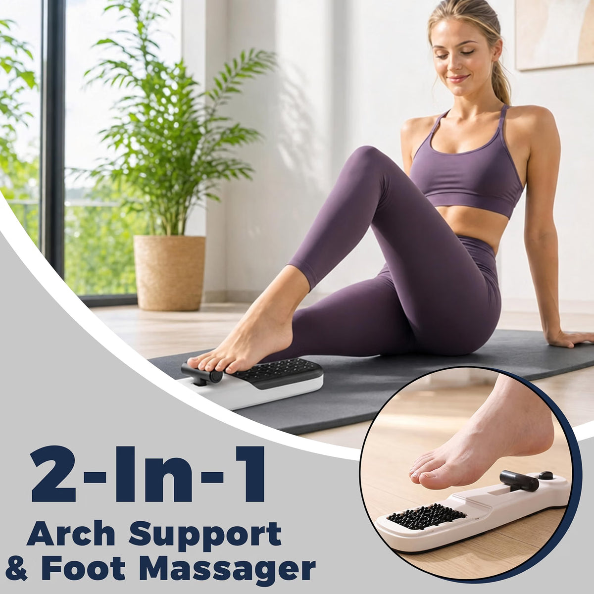 Foot Arch Trainer, Flat Feet Corrector & Plantar Fasciitis Relief Device
