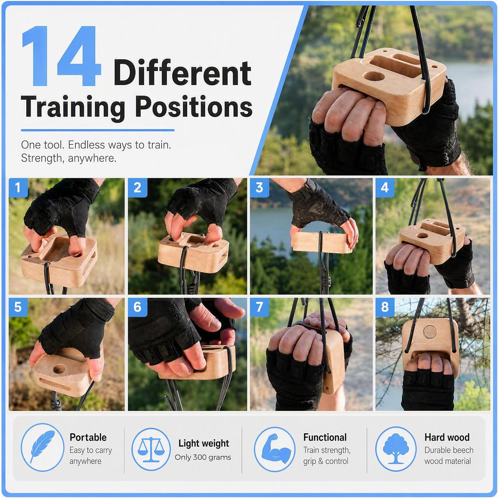 Portable Rock Climbing Hangboard, Versatile Pinch Block Training Tool