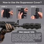 7 Inch Suppressor Cover, 1000℉ Heat Resistant Silencer Sleeve